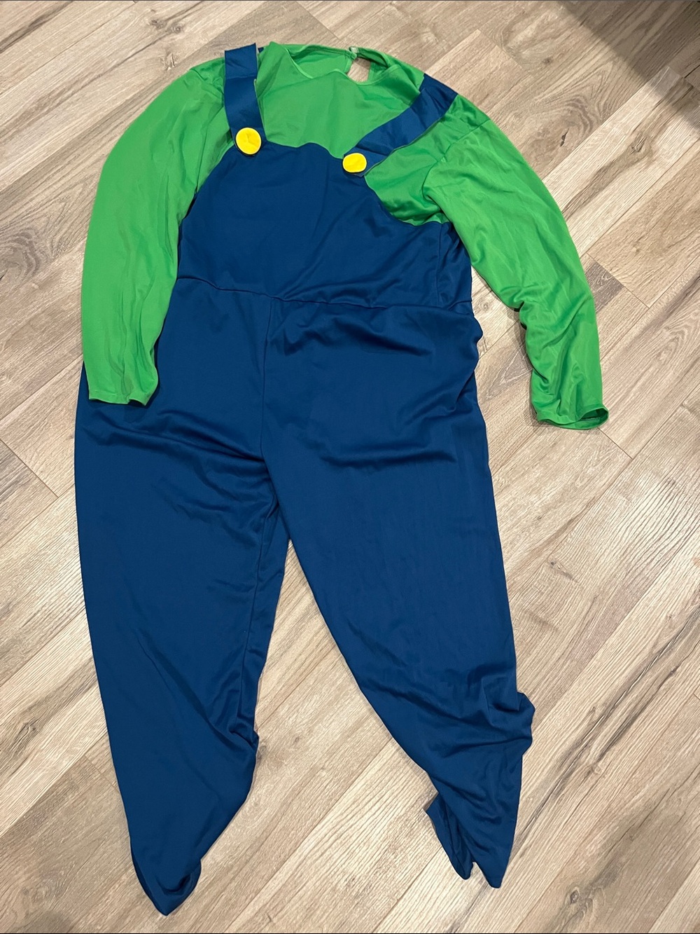 Disguise men ' Luigi Elevated Classic Costume men Navy Blue Overalls